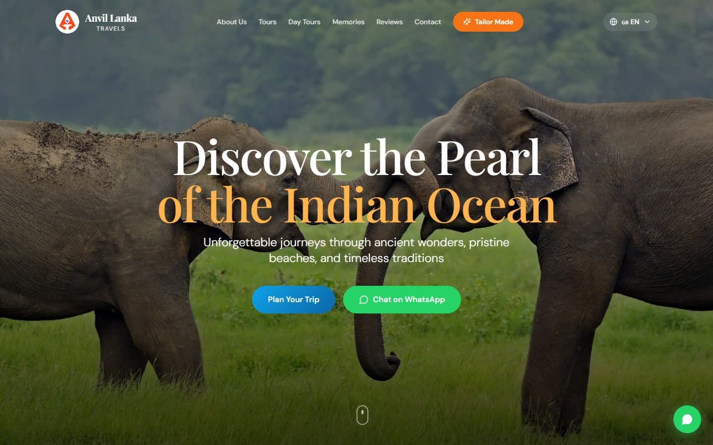 Anvil Lanka Travels: Tour operator website by NoventixLabs